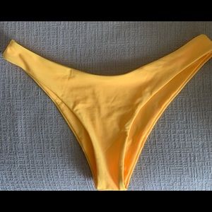 Sexy Yellow cheeky bikini bottom